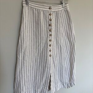 Madewell Striped Skirt - Size 2
